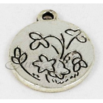 Подвеска мет.№459 18x22мм цв.Silver (цена за 1шт)